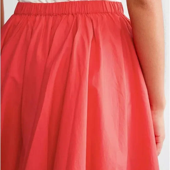 Free People ‘Gaia’ Vibrant Red Mini Skirt - Picture 5 of 10